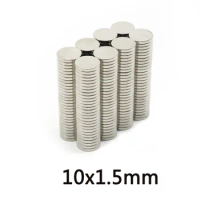 20/50/100/300/500PCS Rare Earth Magnets Diameter 10x1.5mm Small Round Magnets 10mmx1.5mm Permanent Neodymium Magnets 10*1.5mm