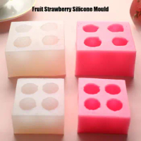 Strawberry Silicone Mould Fondant Chocolate Jelly Making Cake Tool Decoration Fruit Mold Oven Steam Available DIY Clay Resin Art