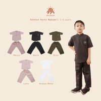 Mirtakids Muslim Koko Nabawi Setelan Anak (0-6 Tahun) | Soft Poly Woven