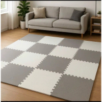 [DÀY 2CM] COMBO 10 thảm xốp ghép lót sàn 60x60 xuất dư Nhật ko hôi, kèm viền, ít lỗi cho bé