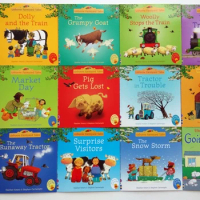 Randoms 5 Books 15x15cm Usborne Picture Books For Children Kids Baby Famous Story English Tales Series Of Child Book Farm Story