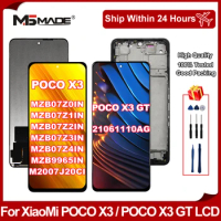 100% Test For Xiaomi Poco X3 LCD X3 NFC Display X3 Pro Touch Screen Digitizer For Poco X3 GT LCD 21061110AG Assembly Parts