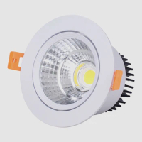 Circular Dimmable Recessed LED Downlights 7W 9W 12W 15W COB LED Ceiling Spot lights AC85~265V LED Ceiling Lamps Indoor Lighting