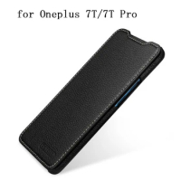 Luxury Genuine Leather Phone Case for Oneplus 7T 7T Pro Handmade Fashion Flip Protector Cover for Oneplus 7T 1+ 7T coque capa