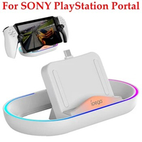 For PS5 Portal Charging Dock with RGB Light Game Console Charging Dock Station for Sony PS5 Portal Remote Player Charger Base