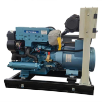 Boat vessel power seawater cooled generator 20 30 40 50 60 100 kw with perkins marine engine