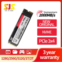 SJS SSD M2 512GB NVME SSD 128GB 256GB 512GB 1TB 2TB M.2 2280 PCIe Hard Drive Disk Internal Solid State Drive for Laptop PC