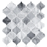 12*12 Inch Thick Gray Subway Self Adhesive Kitchen Wall Tiles 3D Peel and Stick Backsplash