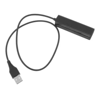Female RJ9 Headset Jack to Male USB Stereo Plug Telephone Adapter Cable