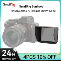 SmallRig Sunhood for Sony Alpha 7S III/Alpha 7C/ZV-1/ZV-E10/FX3 Camera Nylon Easy to Take On and Removed Accessori 3206