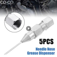 Stainless Steel Grease Gun Tips Needle-Type Grease Gun Needle Nozzle Adapter Grease Gun Dispenser Tool Parts Grease Accessories