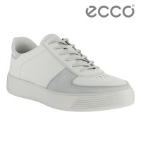 ECCO STREET TRAY W 街頭趣闖拼接皮革休閒鞋 女鞋 白色