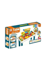 ชุดเซ็ตของเล่น Building Block Table หลากสี