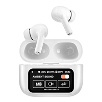 A9 Pro earbud earphones wireless Bluetooth TWS 5.4 headset ANC / ENC noise reduction earbuds gaming 