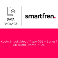 Paket Mobile Data Smartfren - Kuota SnackVideo / Tiktok 7GB + Bonus 1 GB Kuota Utama 7 Hari