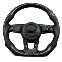 For Audi A3/A4L/A5/A6L/A7/Q2/Q3/Q5/S4/S5/S7 Refitted R8 Steering Wheel Assembly. Black Sports Carbon Fiber Steering Wheel Rs 200