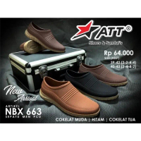 ATT NBX 663 - SEPATU KARET PRIA / SEPATU ATT KARET ANTI AIR - 41, Hitam ORIGINAL!!!