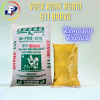 Hi-Pro-Vite Pakan Ayam Voer CP 511 Bravo Kemasan Repack Makanan Anak Ayam Komplit Butiran