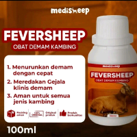 FEVERSHEEP 100 ML  OBAT DEMAM KAMBING, MENGOBATI KAMBING DEMAM DAN LOYO