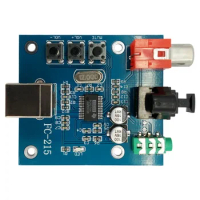 PCM2704 Audio DAC USB to S/PDIF Sound Card hifi DAC Decoder Board 3.5mm Analog Coaxial Optical Fiber Output Module