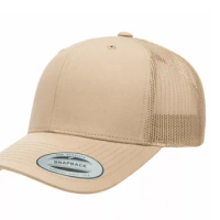 wholesale cheap oem running yupoong trucker mesh cap custom logo embroidery trucker hat