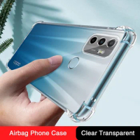 Funda Airbag Soft Silicone Case for OPPO A53 S A53S 4G 5G Transparent Shockproof TPU Back Cover Mobile Phone Accessories Carcasa