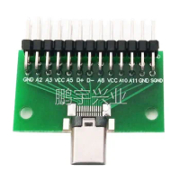 10pcs TYPE-C male test board Full output 2*13P to 2.54MM splint type male adapter board