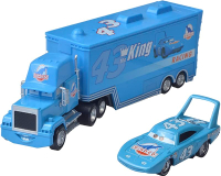 Movie Cars Toys Lightning McQueen Mack Hauler Truck & Racer Speed Racers Metal Toy Car (Trucks Racin