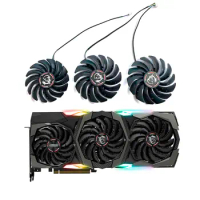 3FAN 95MM 75MM 4PIN PLD09210B12HH PLD10010B12HH suitable for MSI RTX 2070 2080 SUPER 2080Ti GAMING X TRIO graphics card fan