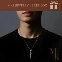 Mks Free Box Salib Korpus Corpus Salib Yesus Catholic Titanium Anti Karat 45Cm Fashion Religious Kor
