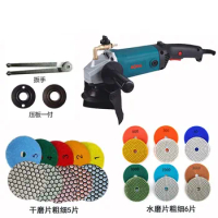 5 inch portable 125 wet polishing stone marble grinder injection type power tool