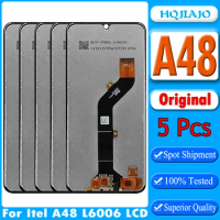 5PCS Original Screen For Itel A48 L6006 LCD Display Touch Screen Digitizer Assembly For Itel L6006 LCD Repair Replacement Parts