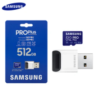 Samsung Pro Plus Memory Card 512GB 256GB 128GB V30 High Speed Class 10 TF Card A2 UHS-I U3 Micro SD Card With USB 3.0 Reader