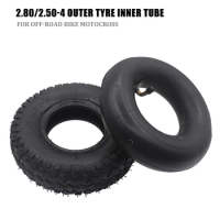 2.80/2.50-4 9 Inch Off-road Tire Outer Tyre Inner Tube Fits Gas /Electric Scooter ATV Elderly Mobility Scooter Wheelchair 2.50-4