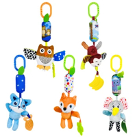 New Cartoon Soother for Doll Hanging Mobiles Baby Crib Rattle Toy Educational