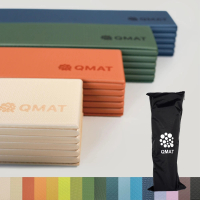 QMAT 台灣製6mm折疊瑜珈墊(贈收納袋 雙面雙壓紋皆可使用)