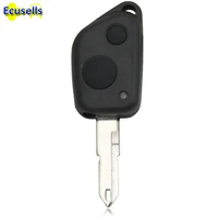 FOR PEUGEOT 106 205 206 306 405 406 2 BUTTON REMOTE KEY FOB CASE SHELL UNCUT BLADE