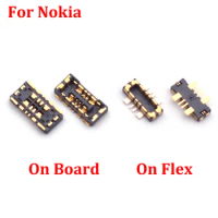 2Pcs Inner Battery Flex Jack FPC Connector Clip Holder Plug On Board For Nokia X20 TA-1341 X10 TA-1350 XR20 5G TA-1368 TA-1362