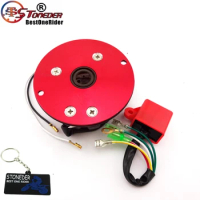 STONEDER Racing Magneto Stator Red Rotor Ignition CDI Kit For 110cc 125cc 140cc Engine Chinese Lifan YX Pit Dirt Bike Motorcycle