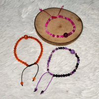 Gelang Tali Serut Batu Alam 4mm