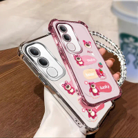 เคสโทรศัพท์กันกระแทก, ชุบด้วยไฟฟ้า, เหมาะสำหรับ VIVO Y21D, Y19S Pro, Y100, Y200, Y300, Y400 5G, V40
