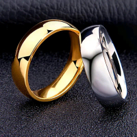 Cincin Titanium emas gold silver putih Pria Wanita cowok cewek Couple tunangan nikah asli original R
