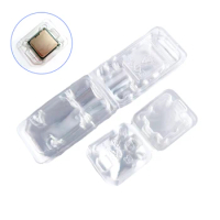 10pcs Storage Clamshell Case CPU 775 1155 AMD Protect Box For Intel IC Chipset