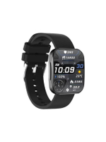 Well Mi Flo Smartwatch นาฬิกาสุขภาพ ความดัน ออกกำลังกาย ความเครียด รับสายโทรออก - Black