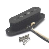1pc Single Coil Pickup 4-string Bass Single Coil Pickup Alnico 5 Magnet For TL Bass Mandolin Black Guitars Pickups Accessories