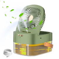 Spraying Mist Fan Spraying Water Misting Fan For Table USB Desktop Electric Spray Water Fan For Table Home Travel Use