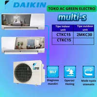 NEW 1 SET AC Daikin MULTI S 2 Connection Inverter Outdoor 1,25 PK + Indoor 1/2 PK + Indoor 1/2 PK 2M