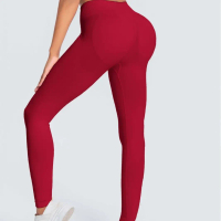 2025 Cross-Border New Quick-Dry Running Tight Pants Matte Threaded Yoga Long Pants Autumn Winter Spo