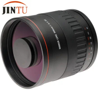 JINTU 900mm f/8 HD Mirror Lens with Leather Case Kit for SONY A Mount alpha A230 A580 A550 A350 A900 A700 A77 A77II A99 Camera