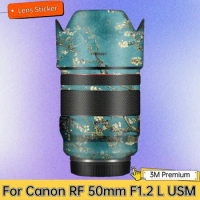 For Canon RF 50mm F1.2 L USM Lens Sticker Protective Skin Decal Vinyl Wrap Film Anti-Scratch Protector Coat RF50/F1.2 F/1.2